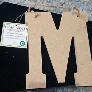 Darice Craftwood Letter M Jute Hanger